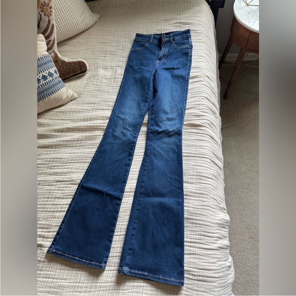 FITJEANS Dark Blue Flare Women's Jeans